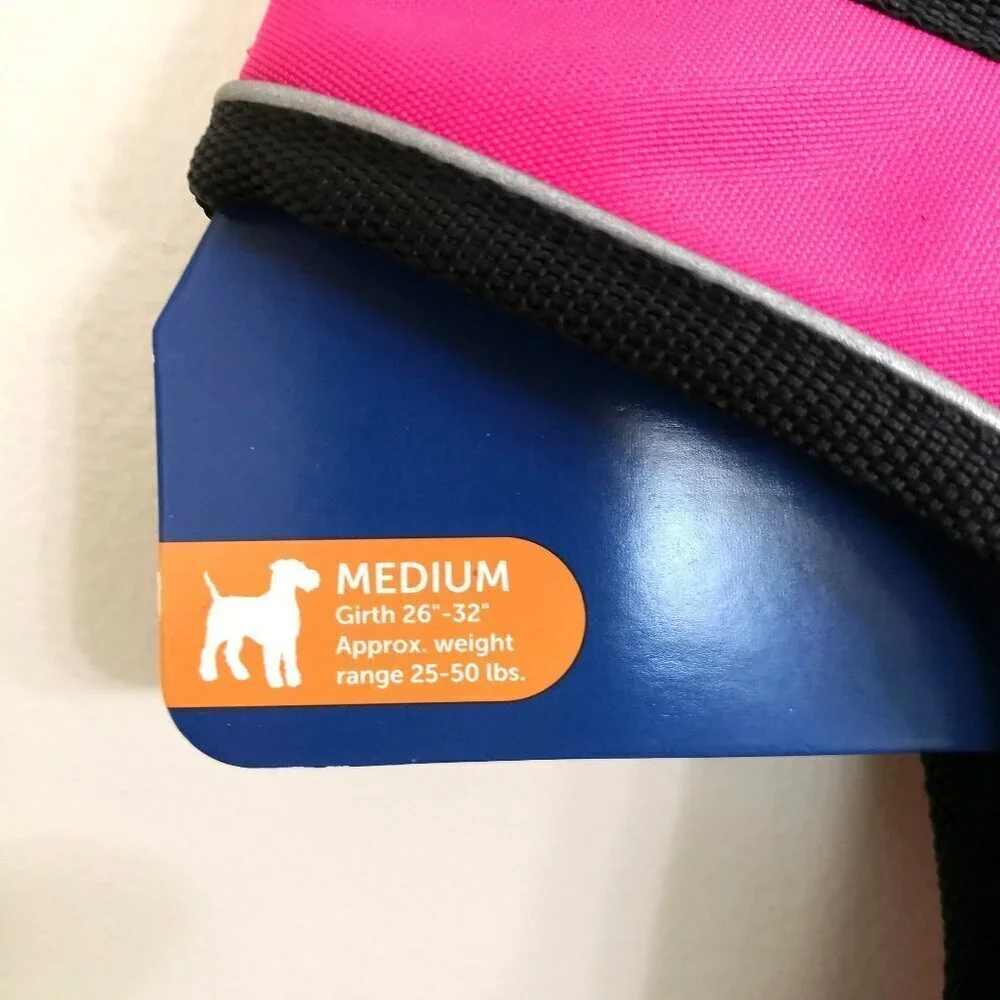 PetSafe EasySport Dog Harness Padded/Handle/Reflective‎ Piping-Medium, Pink